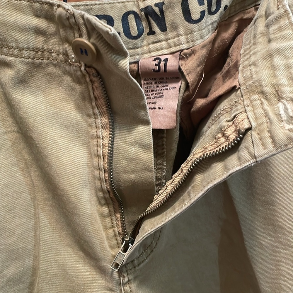 🩳🩳🩳3 for $12🩳🩳🩳Mens Khaki Cargo Shorts-31 - Picture 5 of 7